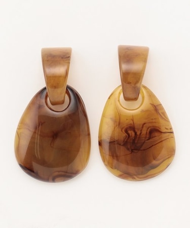 べっ甲風 ピアス