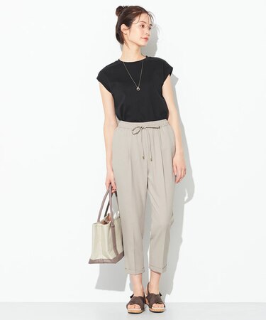 【接触冷感・UVケア】イージーケア美脚 パンツII