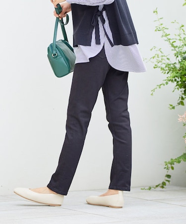 【美脚見え/お腹周りスッキリ/洗濯機可】スタイルアップスキニー