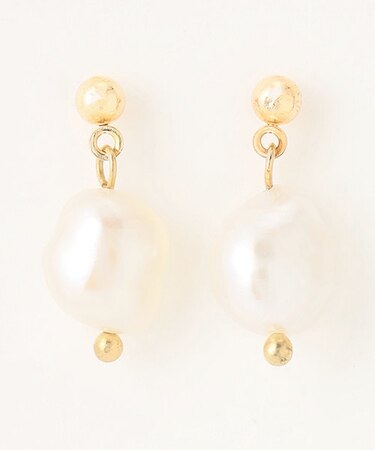 ラウンドパールピアス（両耳用）