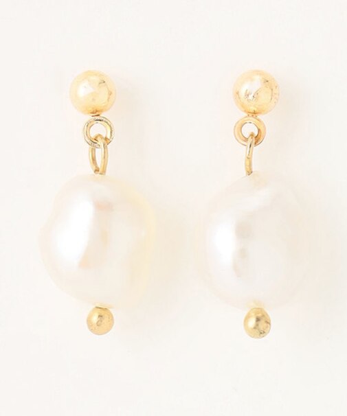 ラウンドパールピアス（両耳用）