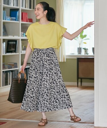 【ウエストゴム】リラックススカーチョ