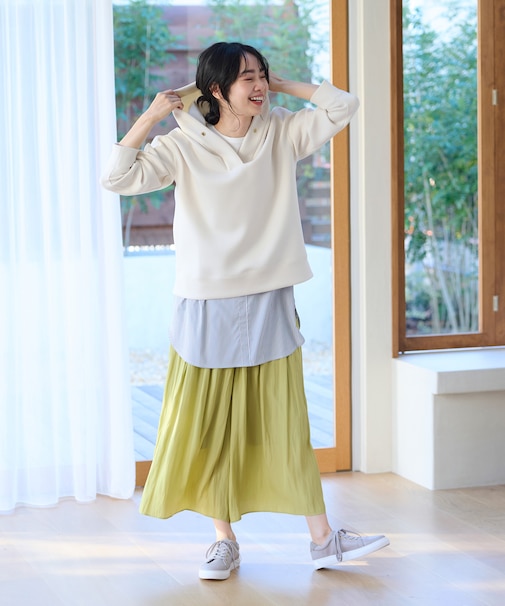 【ウエストゴム】リラックススカーチョ