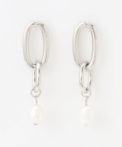 【WEB限定】ダブルリングパールピアス(両耳用)