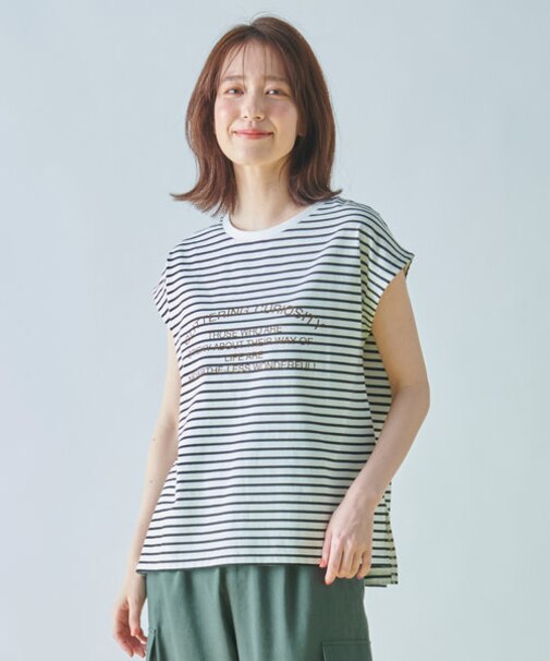 フロッキーロゴフレンチスリーブTシャツ