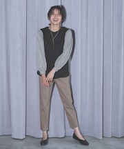 【UVカット/ウエストゴム/ストレッチ】大人の７daysデイリーパンツ