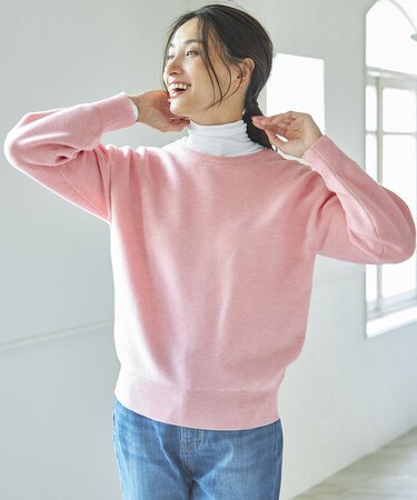 【洗濯機可能/8色展開】ハッピーカラーニット