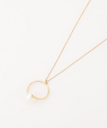 パールリングワントップネックレス