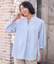 【WEB限定】【UVカット/抗菌防臭/速乾】エニィファンクション　スキッパーブラウス