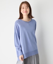 【洗濯機可/接触冷感/UVカット】ゆるチュニックニット