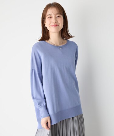 【洗濯機可/接触冷感/UVカット】ゆるチュニックニット