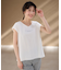 【洗濯機可】チュールデザインフレンチスリーブTシャツ