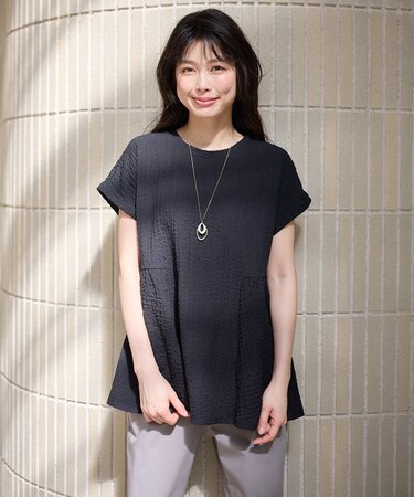 【洗濯機可】フクレジャージチュニック