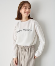 ジョーゼットロゴプリントTシャツ