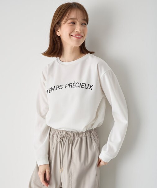 ジョーゼットロゴプリントTシャツ