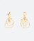 【WEB限定】オーバルダブルリングピアス(両耳用)