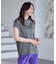 【汗ジミ防止加工】シルケットスムースフレンチスリーブ刺繍ロゴTシャツ