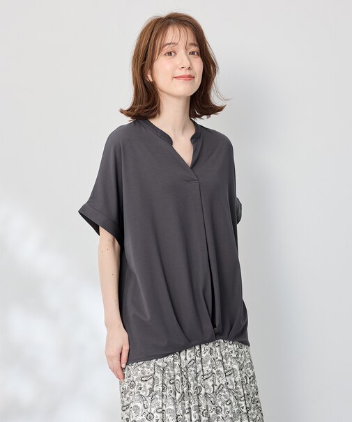 ストレッチピケカシュクールカットソー