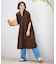 フレンチリネンシャツワンピース