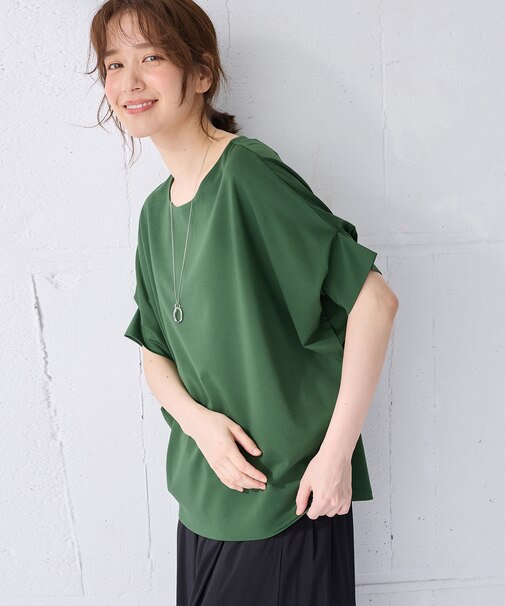 【洗濯機可】ゆるシルエットドルマンプルオーバー