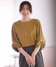 シルケットスムースタックスリーブプルオーバー