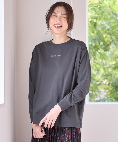 【洗濯機可】チビロゴロングスリーブＴシャツ
