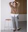 【洗濯機可/ストレッチ/ウエストゴム/裏起毛】マルチファンクションストレッチチェックテーパードパンツ
