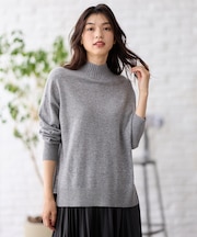 【手洗い可】イタリーヤーンウールカシミヤミックスプルオーバー