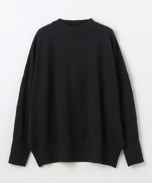 【洗濯機可/6色展開】ムースタッチボクシーニット