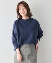 【洗濯機可/6色展開】ムースタッチボクシーニット