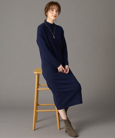 フラッフィーニットワンピース