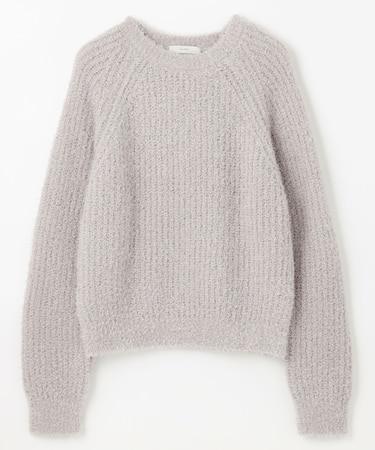 【洗濯機可】カーリーファンシーニット