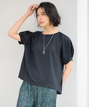 【洗濯機可/接触冷感/UVケア】パフスリーブラグランTシャツ