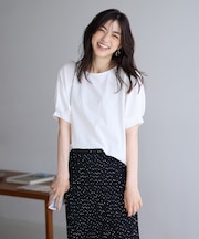 【洗濯機可/接触冷感/UVケア】パフスリーブラグランTシャツ