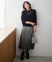 【洗濯機可/ウエストゴム】ニットセットアップII