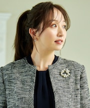 サークルパールブローチ