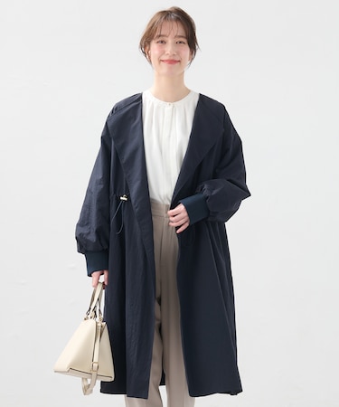 ナイロンミニグログランコート