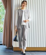 【3SET/洗濯機可】セレモニー3点セット（ブラウス＋ジレ＋パンツ）