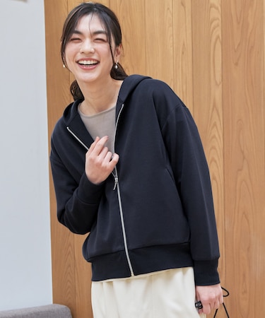 【洗濯機可/UVケア】ダンボールジップパーカー