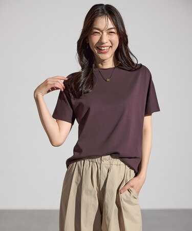 【新色追加/10色展開/洗濯機可/UVケア/接触冷感】プレミアムベーシック半袖Tシャツ