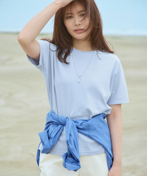 【新色追加/10色展開/洗濯機可/UVケア/接触冷感】プレミアムベーシック半袖Tシャツ