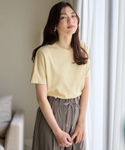【新色追加/10色展開/洗濯機可/UVケア/接触冷感】プレミアムベーシック半袖Tシャツ