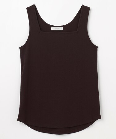 【洗濯機可/UVカット/抗菌防臭/アンチピリング】スクエアタンクトップ