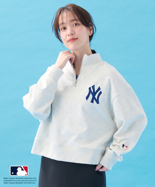 【洗濯機可/UVケア】MLB/メジャーリーグベースボール ジップスウェット