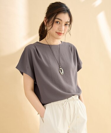 【吸水速乾/イージーケア/UVカット/接触冷感】さらさらDRYブラウス