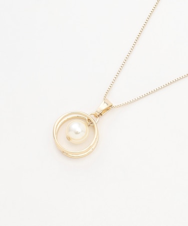 パールリングネックレス