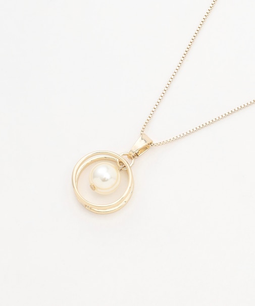 パールリングネックレス