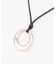 メタルフープコードネックレス