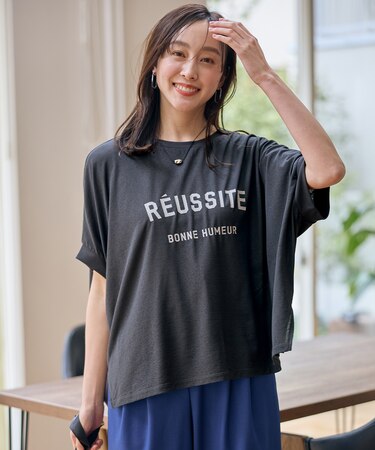 【洗濯機可/接触冷感】シアージョーゼットボクシーロゴＴ