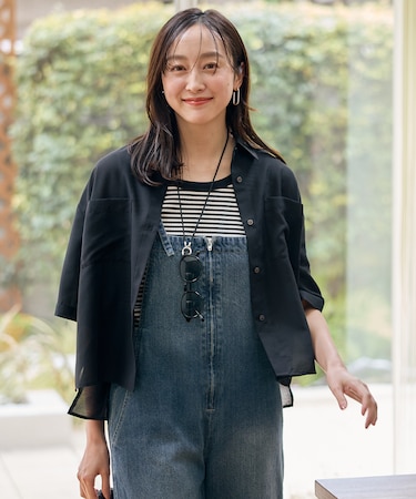 【洗濯機可】シアーテックリネンシャツ